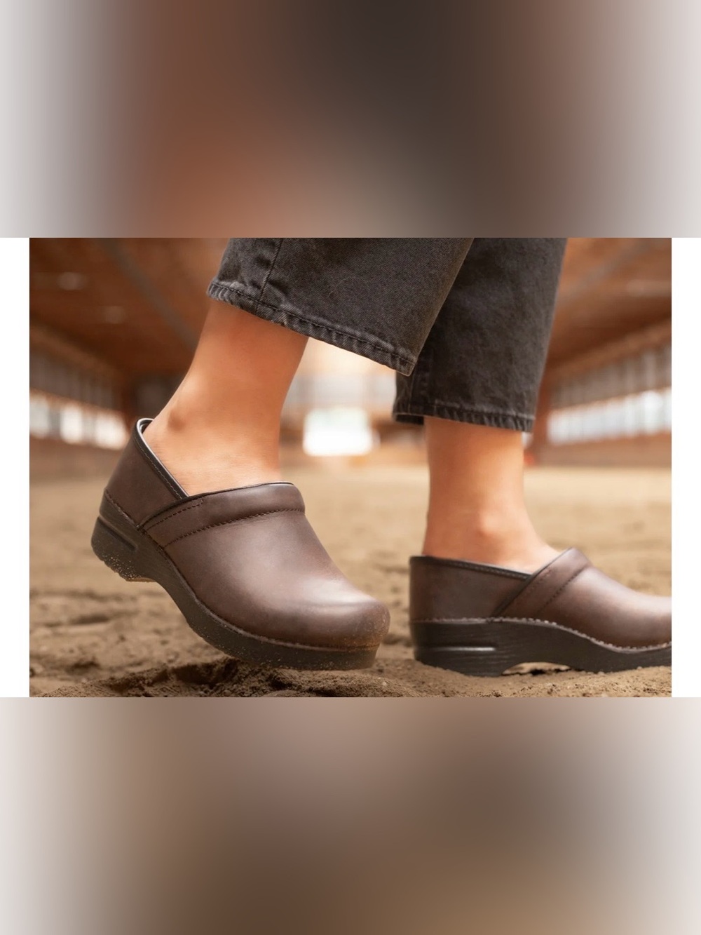 Dansko The Professional Antique Brown Oiled Clog size 38